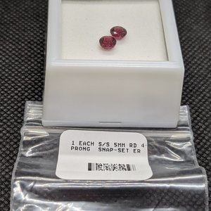 DIY earrings set in Garnet and Sterling